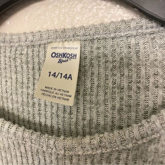 OshKosh gray cozy knit ribbed crew neck long sleeve sweater dress floral 14 - Picture 4 of 9